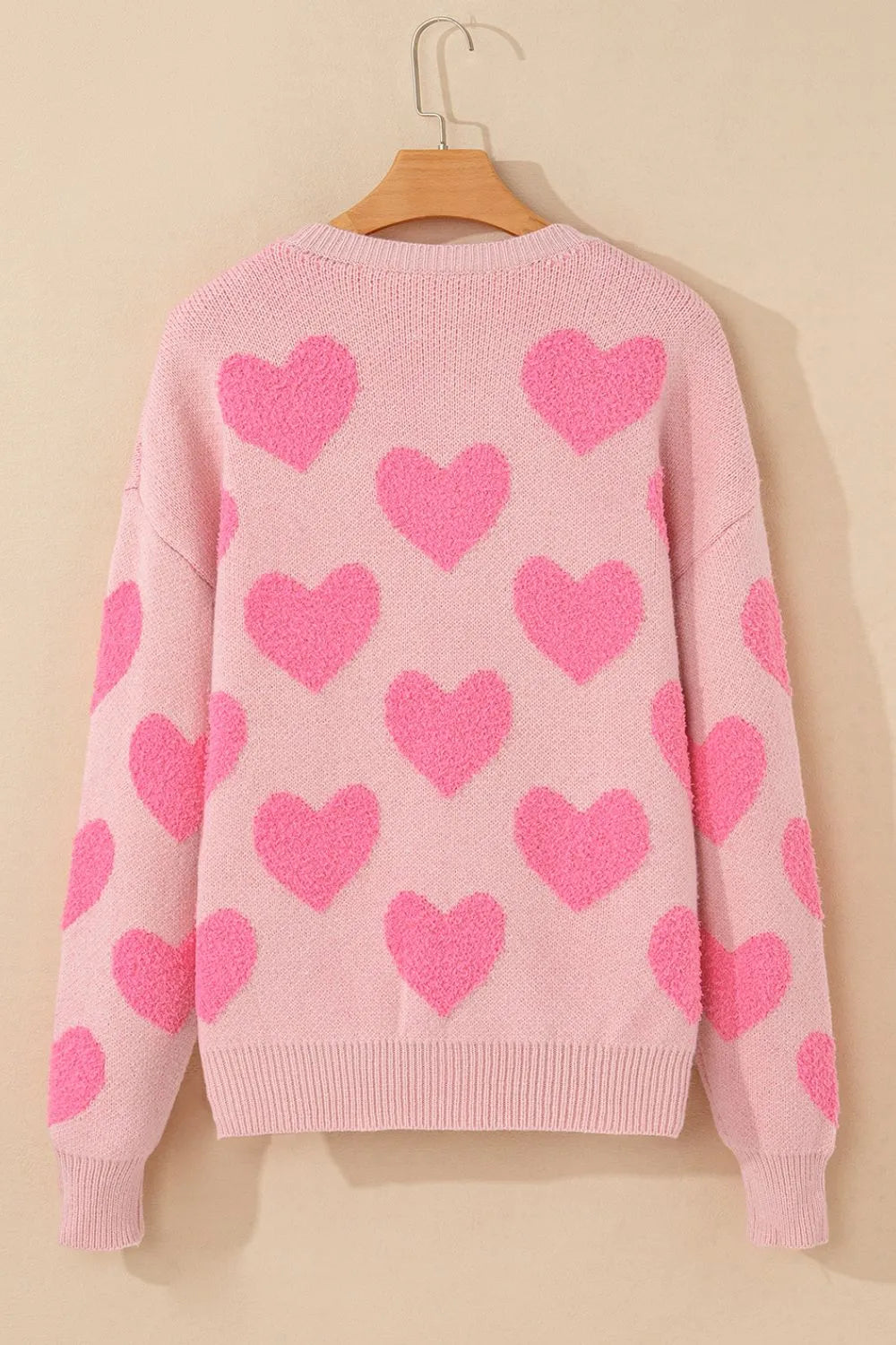 Valentine's Day Heart Jacquard Sweater