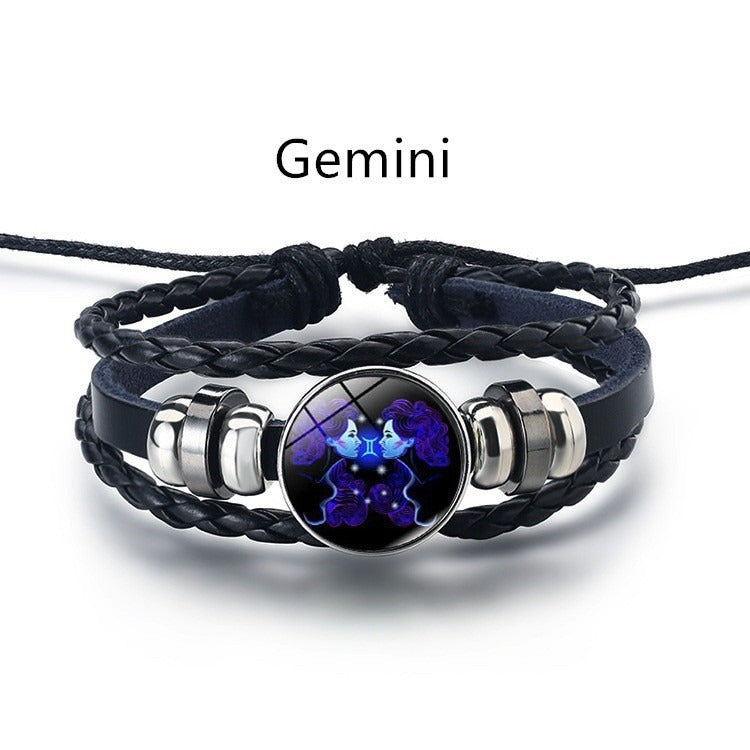 Harajuku Retro Twelve Constellation Bracelet