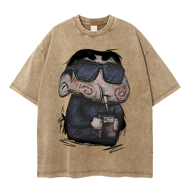 Trendy High Street Loose Fit Distressed Kikitee T-Shirt