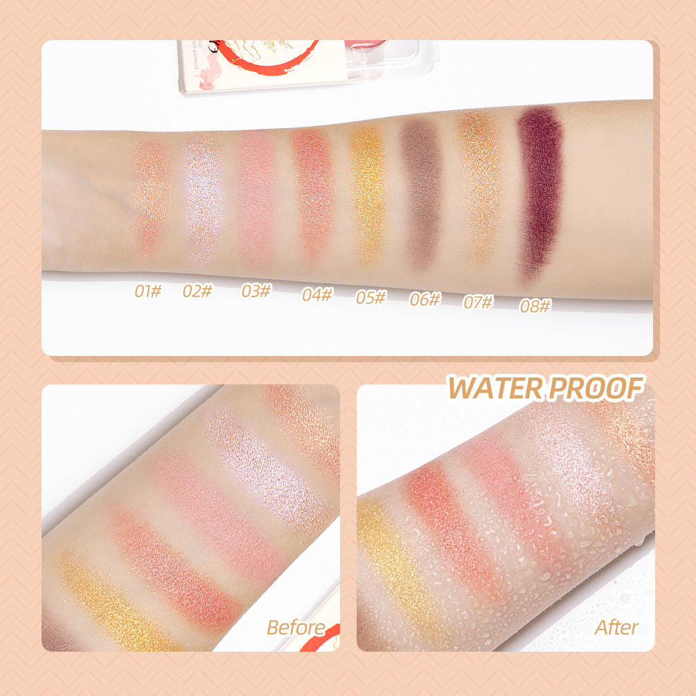 Monochrome Eye Shadow Palette - Earthy Tones & Wine Red