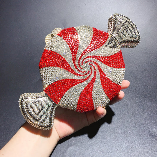 Harajuku-Inspired Crystal Clutch Bag