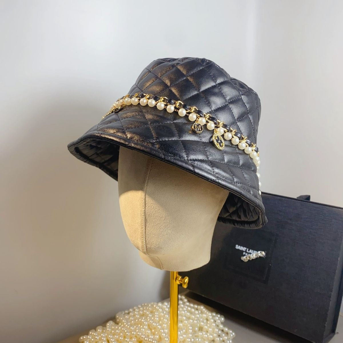 Harajuku Style Leather Dome Hat for Women