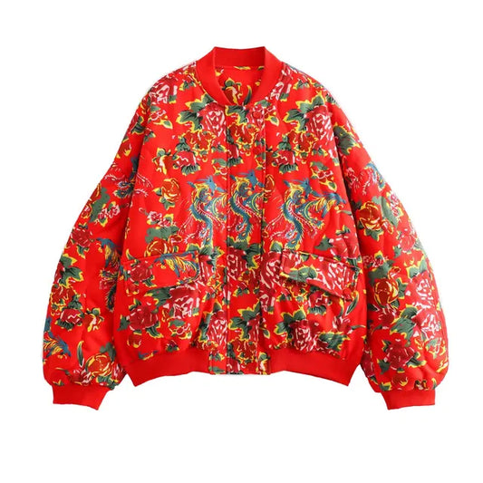 Chic Harajuku Style Padded Jacket for Women