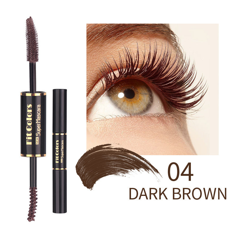 Double-Head Color Mascara - Waterproof & Thick Curling