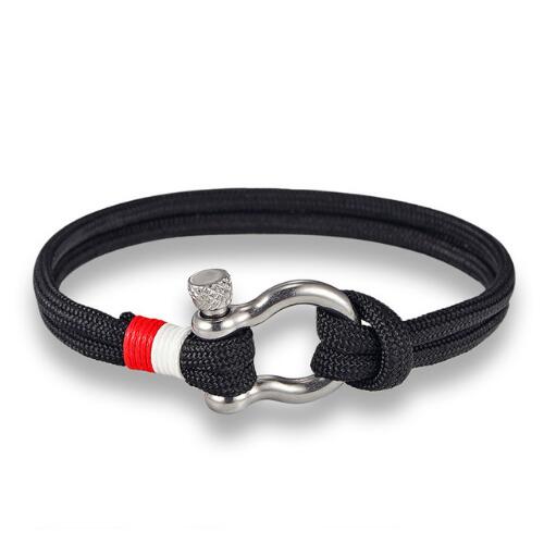 Navy Style Parachute Cord Survival Bracelet