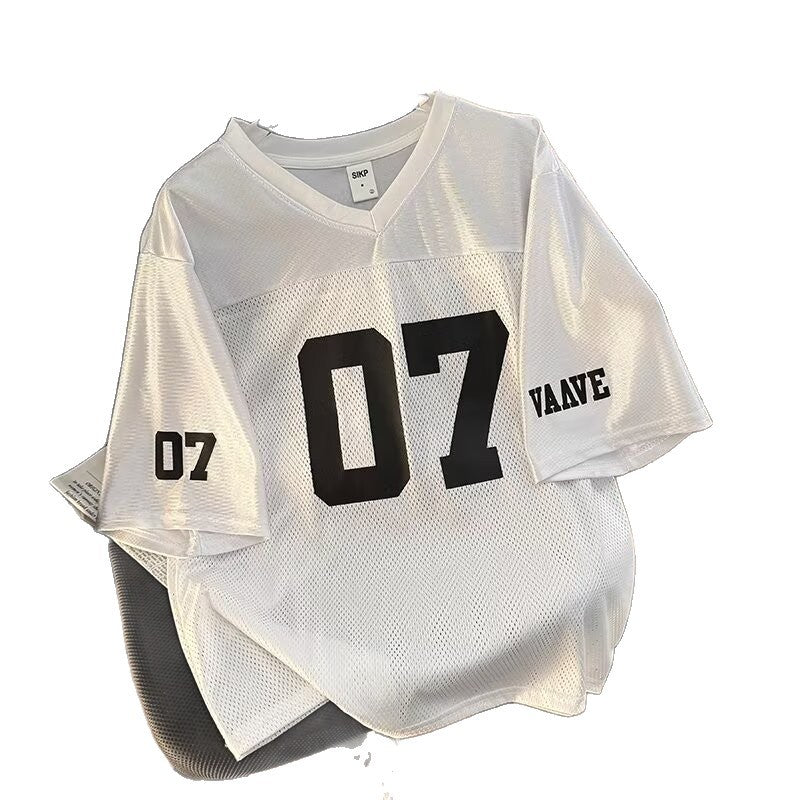 Camouflage Jersey Loose Short Sleeved T-Shirt