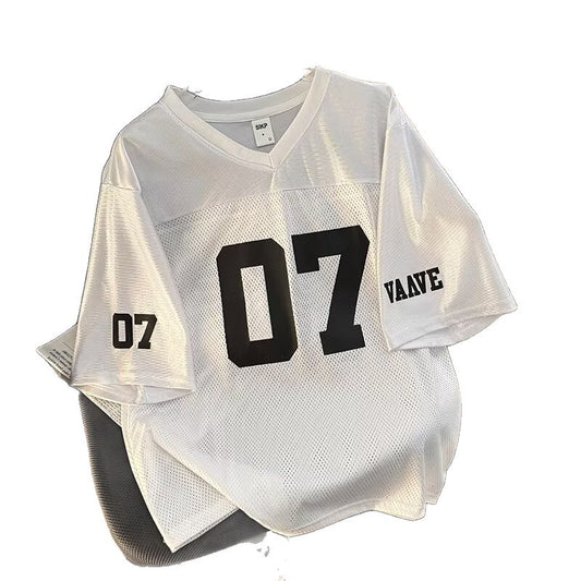 Camouflage Jersey Loose Short Sleeved T-Shirt