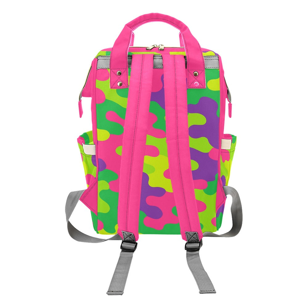 Harajuku Rainbow Camo Multi-Function Backpack