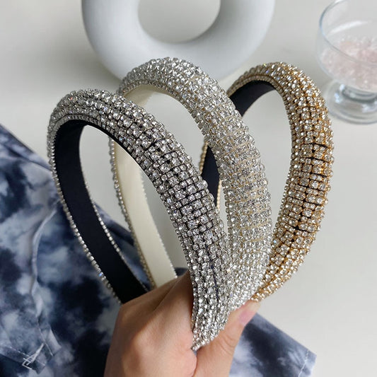 Baroque Rhinestone Sponge Headband