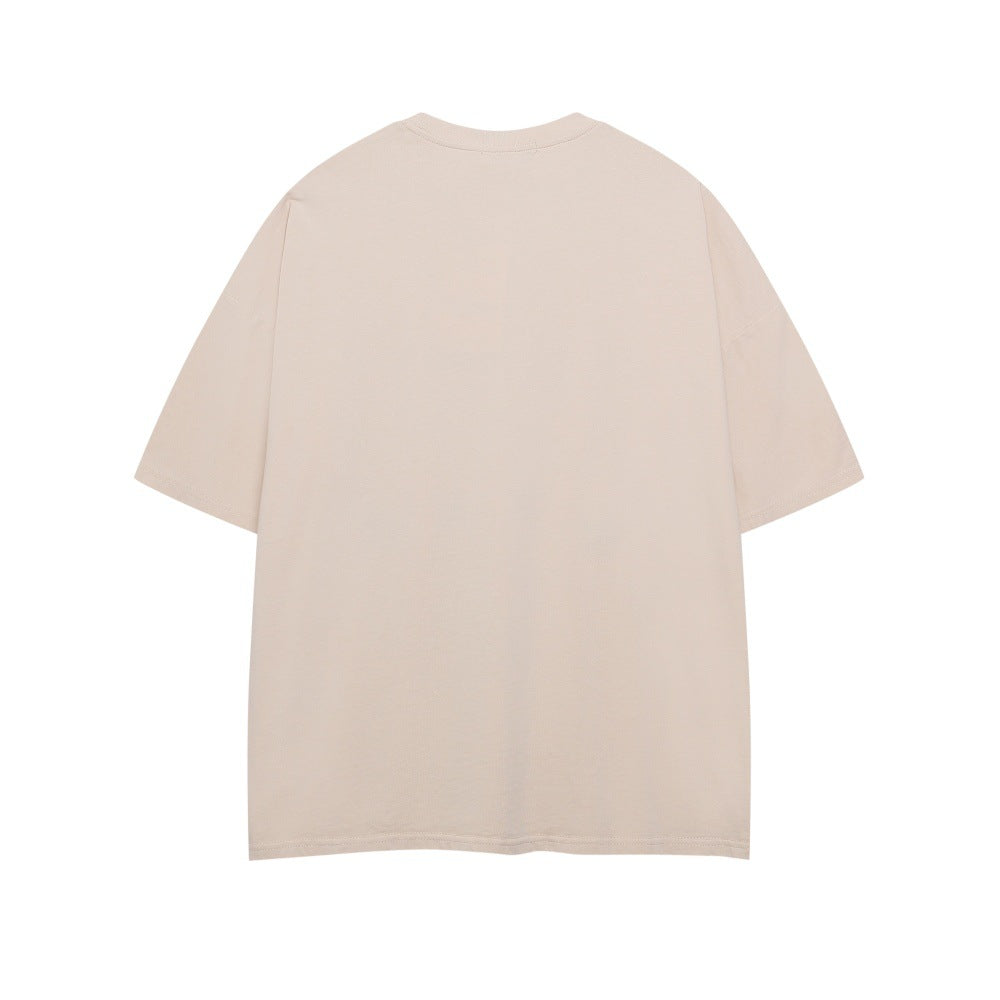 1992 Playful Patchwork Cotton T-Shirt for Men