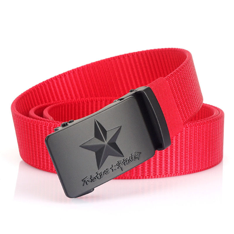 Harajuku Style Men's Adjustable Canvas Wide Belt