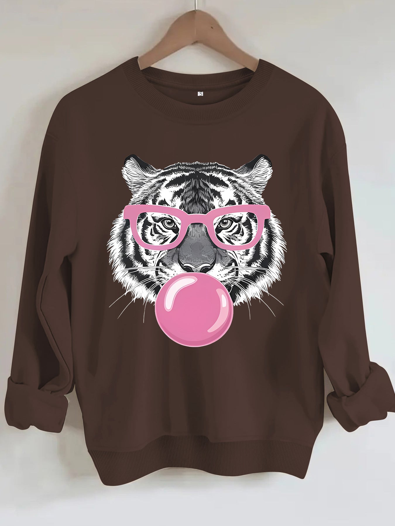 Tiger Bubble Gum Women's Pullover Top in Multiple Colors