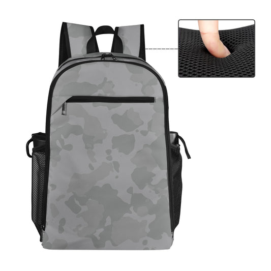Gray Camo All Over Print Leisure Sports Backpack