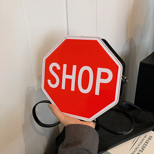 Forest Style Stop Sign Crossbody Bag for Girls