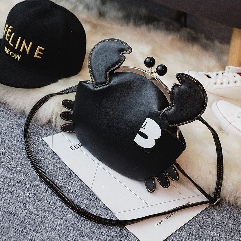 Playful Crab-Shaped Handbag for Girls