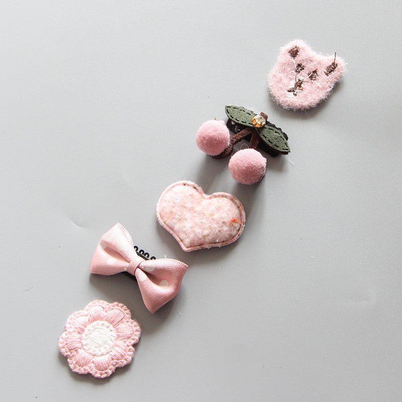 Children's Girls Hair Clip Headwear Crown Japanese Little Princess Hair Ornament Baby Hair Clip Set