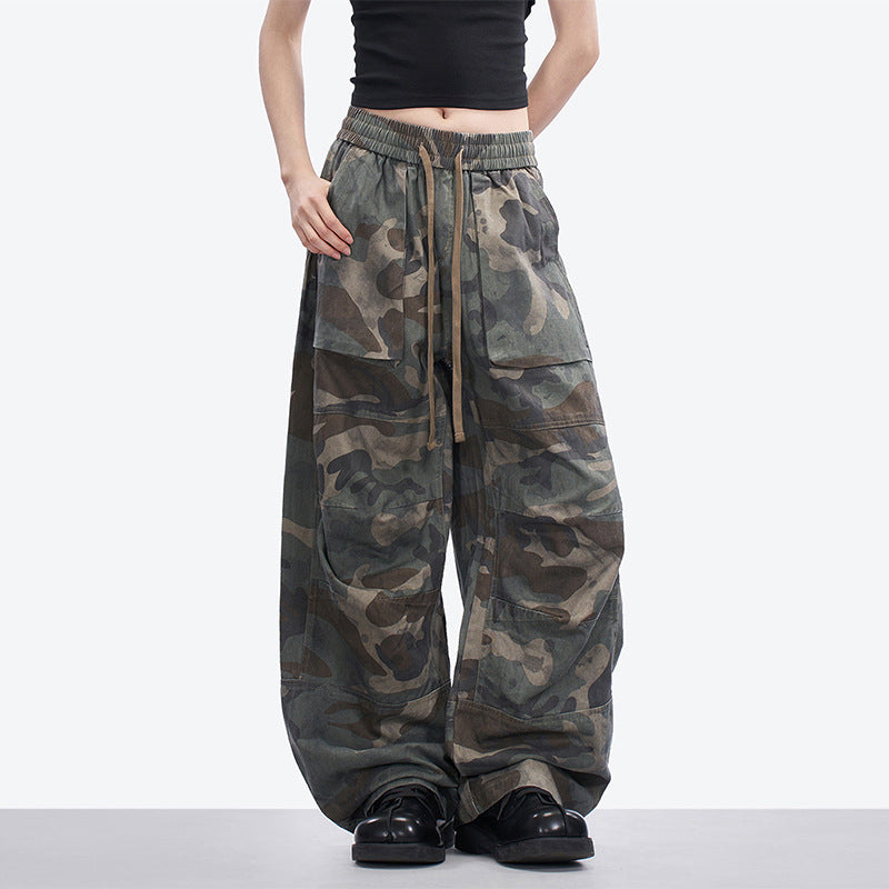 Loose Wide Leg Camouflage Casual Pants