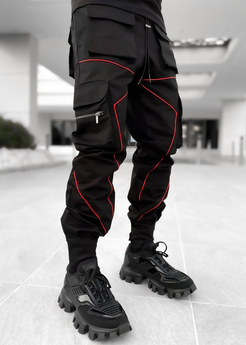 Korean Trendy Multi-Bag Overalls for Men