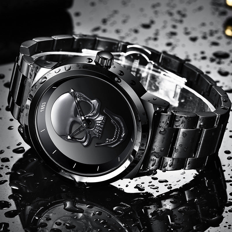 Harajuku Skull Stereoscopic Watch