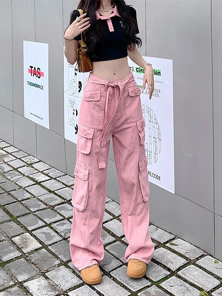 New Vintage Multi Pocket Overalls for Women