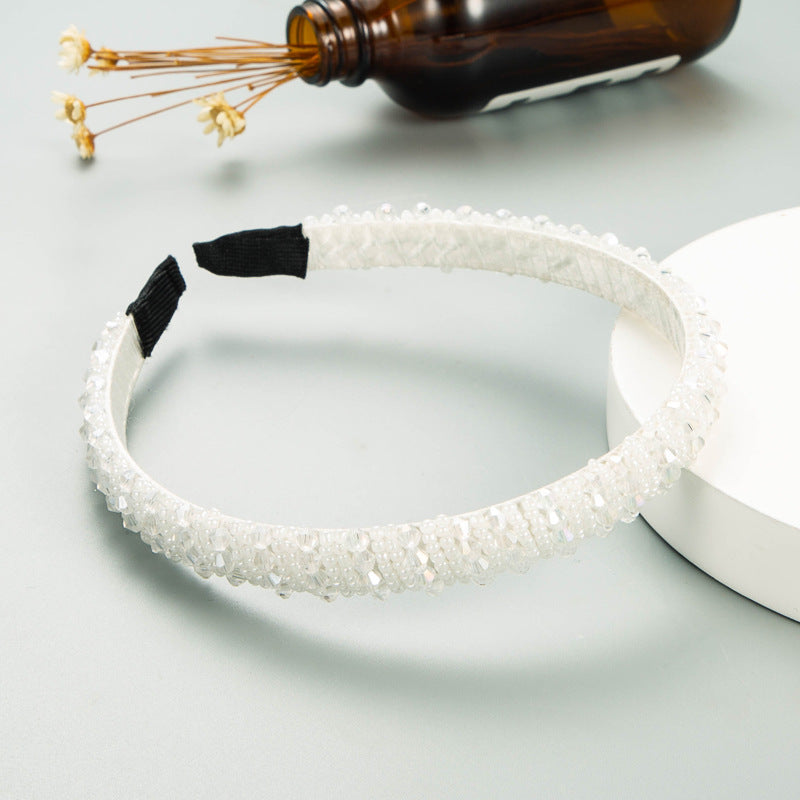 Hand-Woven Beaded Hair Hoop Headband
