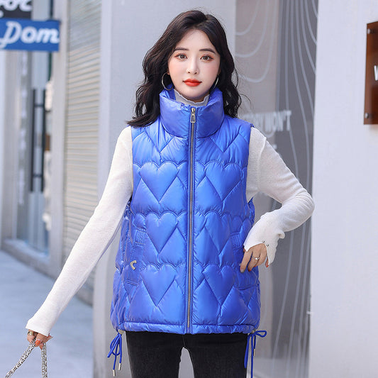 Harajuku Style Down Cotton Waistcoat for Women