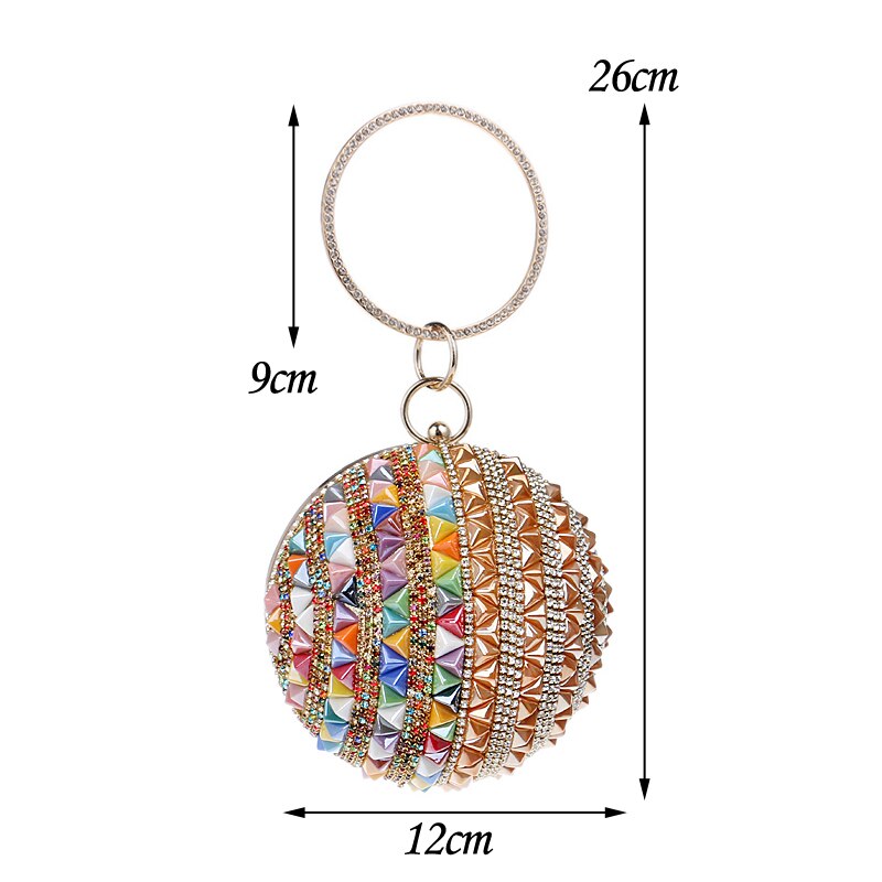 Harajuku Style Ceramics Beaded Evening Clutch Bag