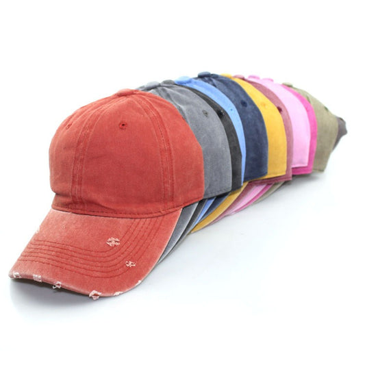 Harajuku Retro Distressed Soft-Top Cap