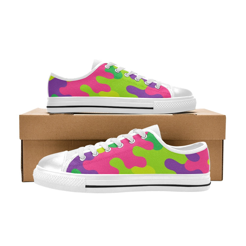 Harajuku Rainbow Camo Aquila Canvas Women's Shoes