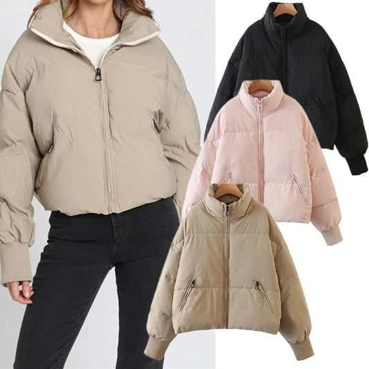 Harajuku Style Loose Fit Cotton Jacket for Women