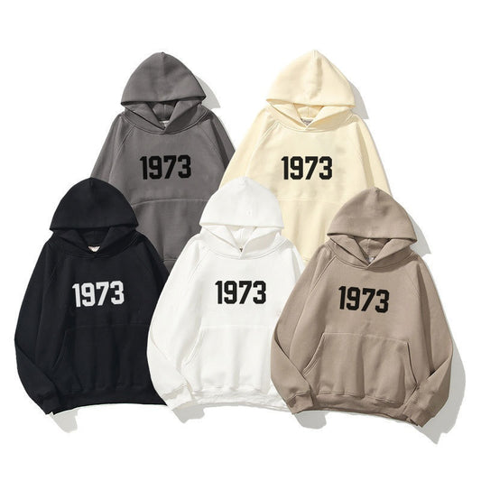 1973 Double Layer Hoodie - Trendy Harajuku Style
