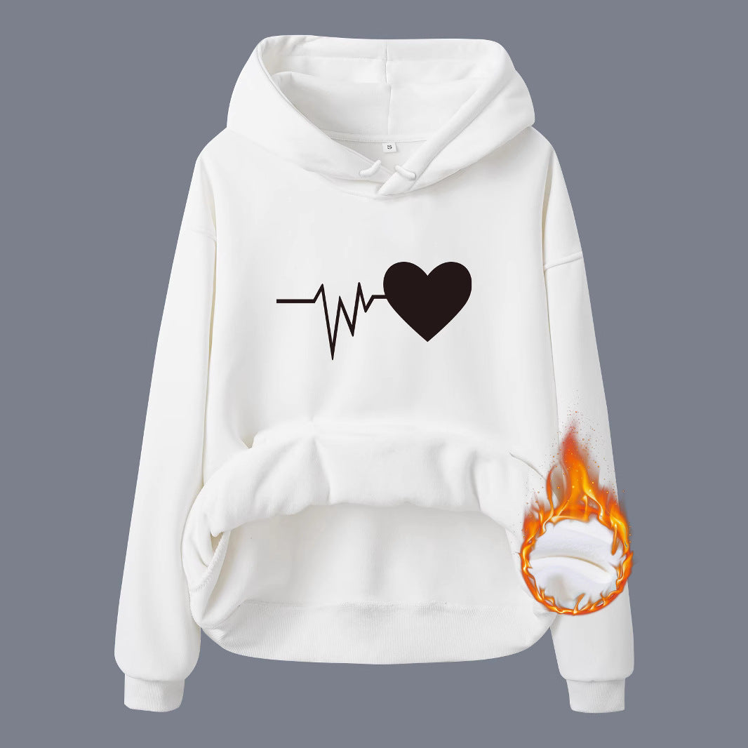 Thick Textured Heart-Shaped Love Print