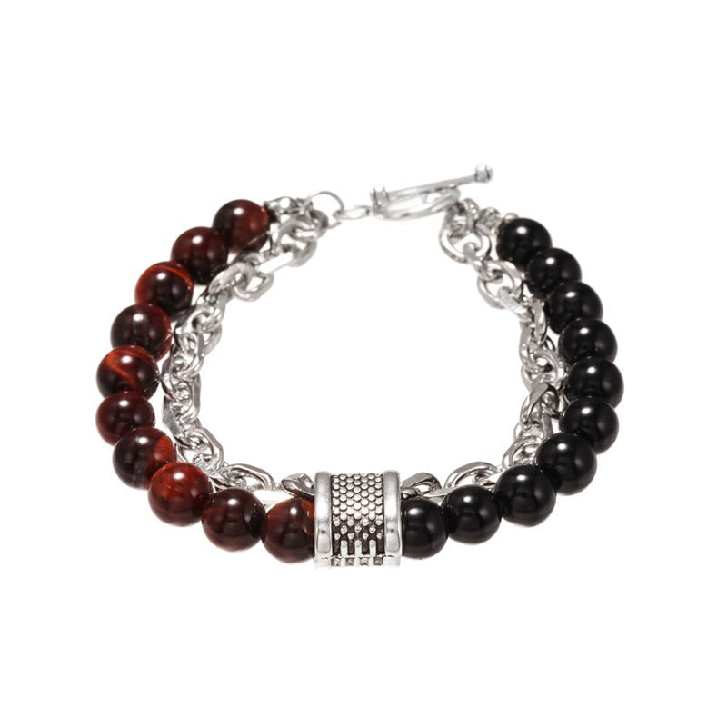 Harajuku Punk Frosted Stone Chain Bracelet