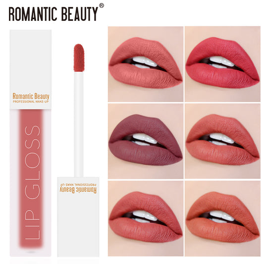 Velvet Matte Lip Glaze – Non-Stick Lip Gloss