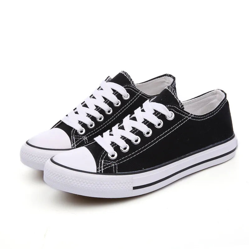 Harajuku Style Lace Up Round Toe Sneakers