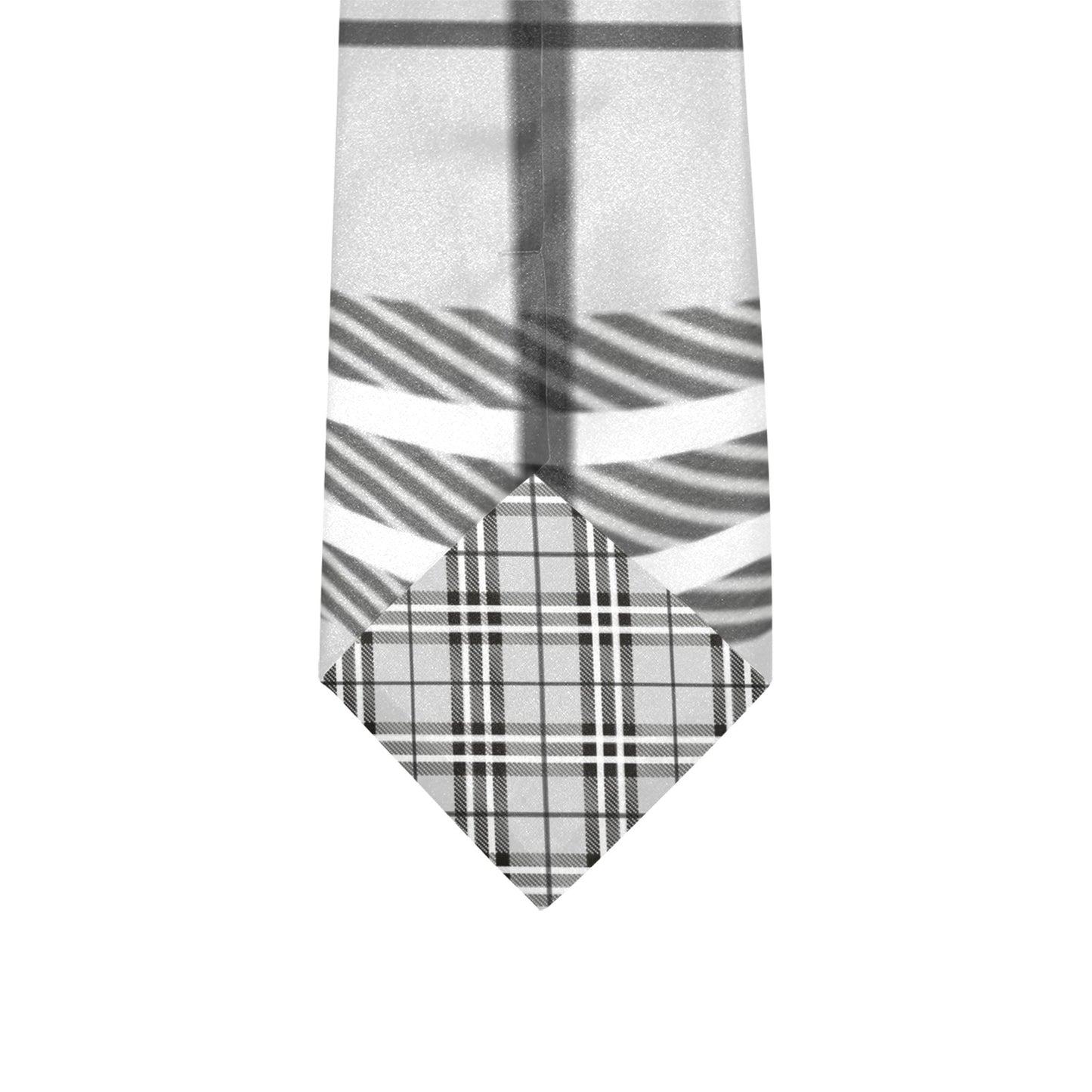 Gray Plaid Custom Peekaboo Necktie
