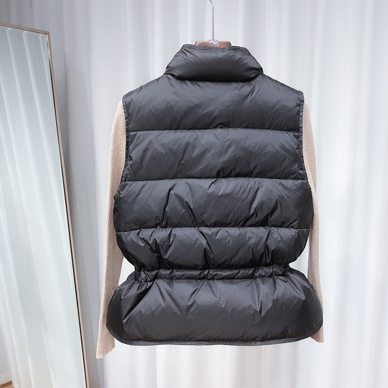 Playful Ultra Light Down Vest for Women - Harajuku Style