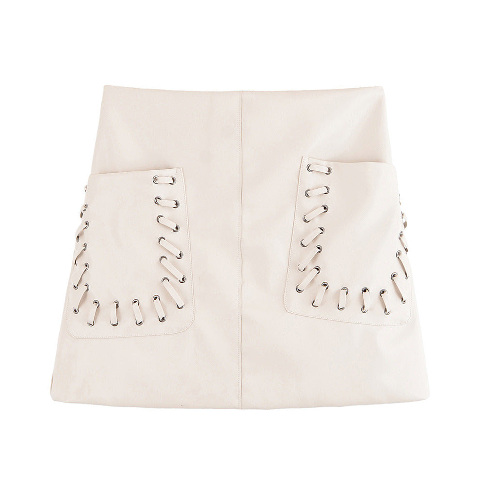 Printed Poplin Half Skirt for Women - Long Design
