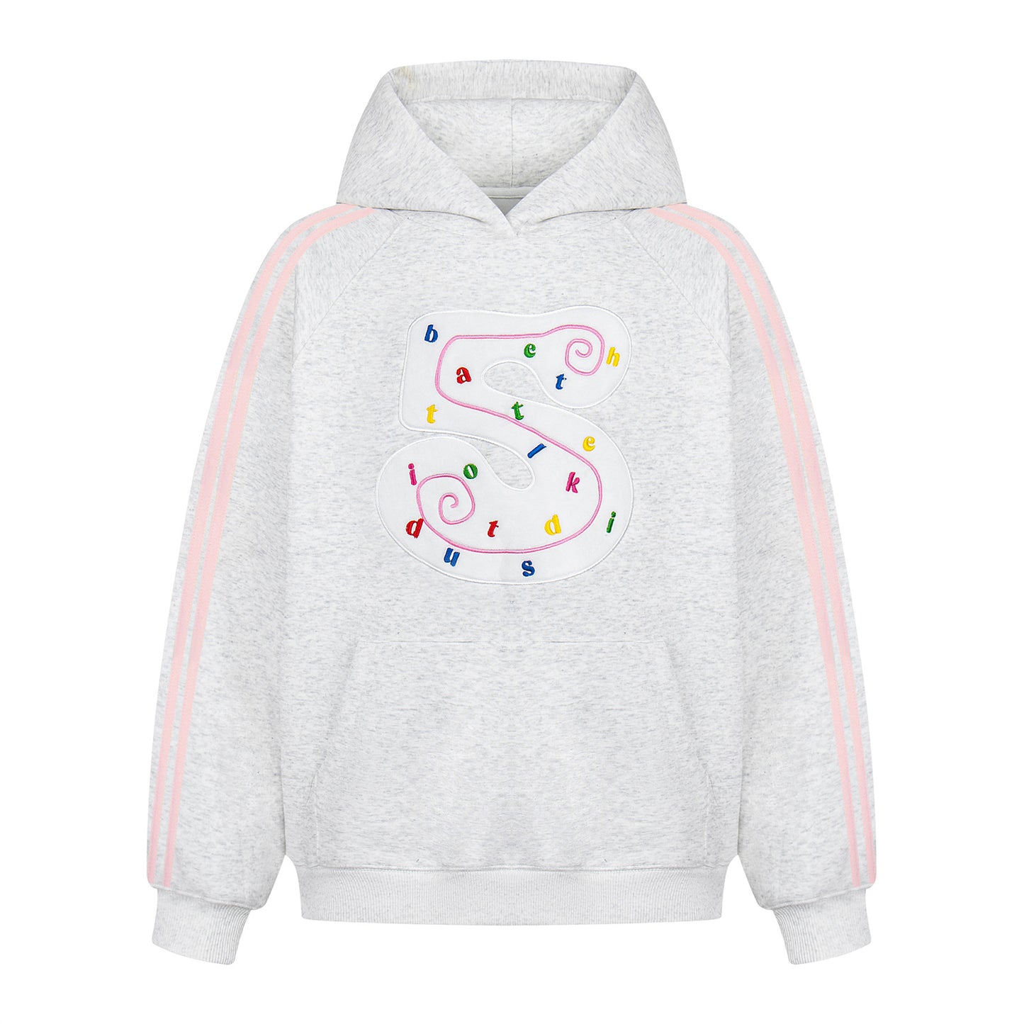 Retro Colorblock Three-Stripes Fleece Hoodie - Unisex