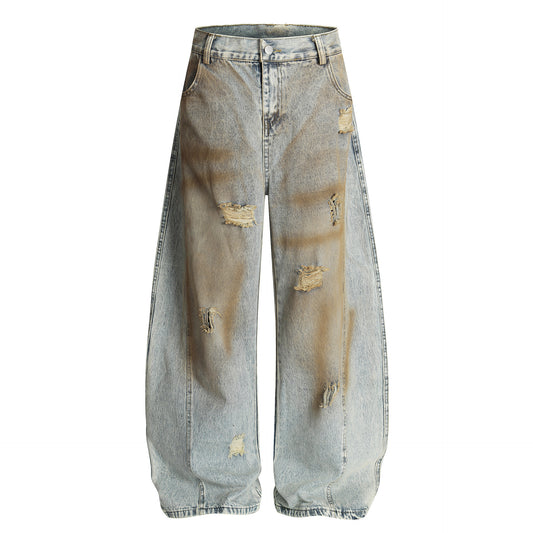 Vintage-Inspired Wide Leg Jeans for Harajuku Style