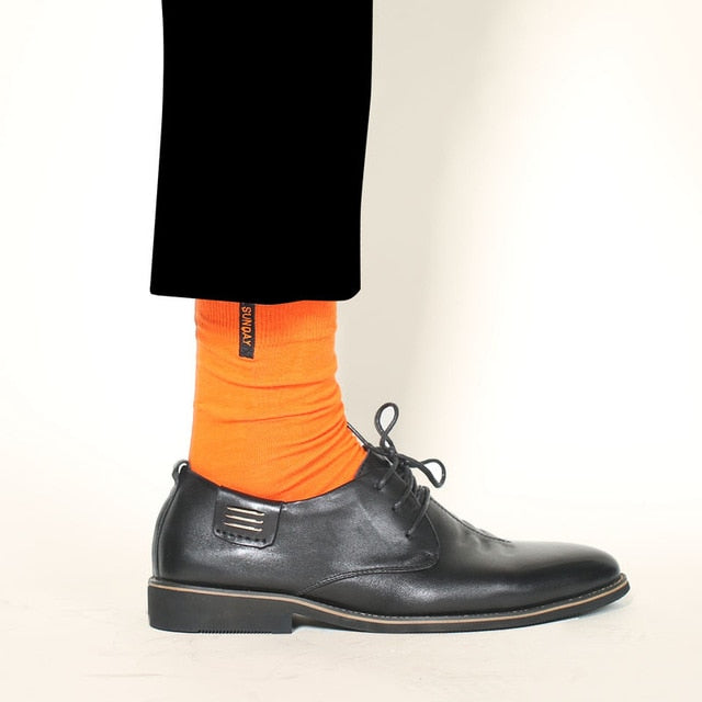 Colorful Harajuku Style Men's High Thigh Socks