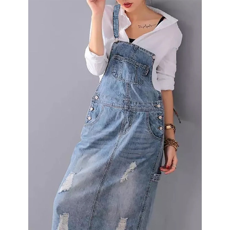 Cowboy Skirt with Holes and Straps for Women