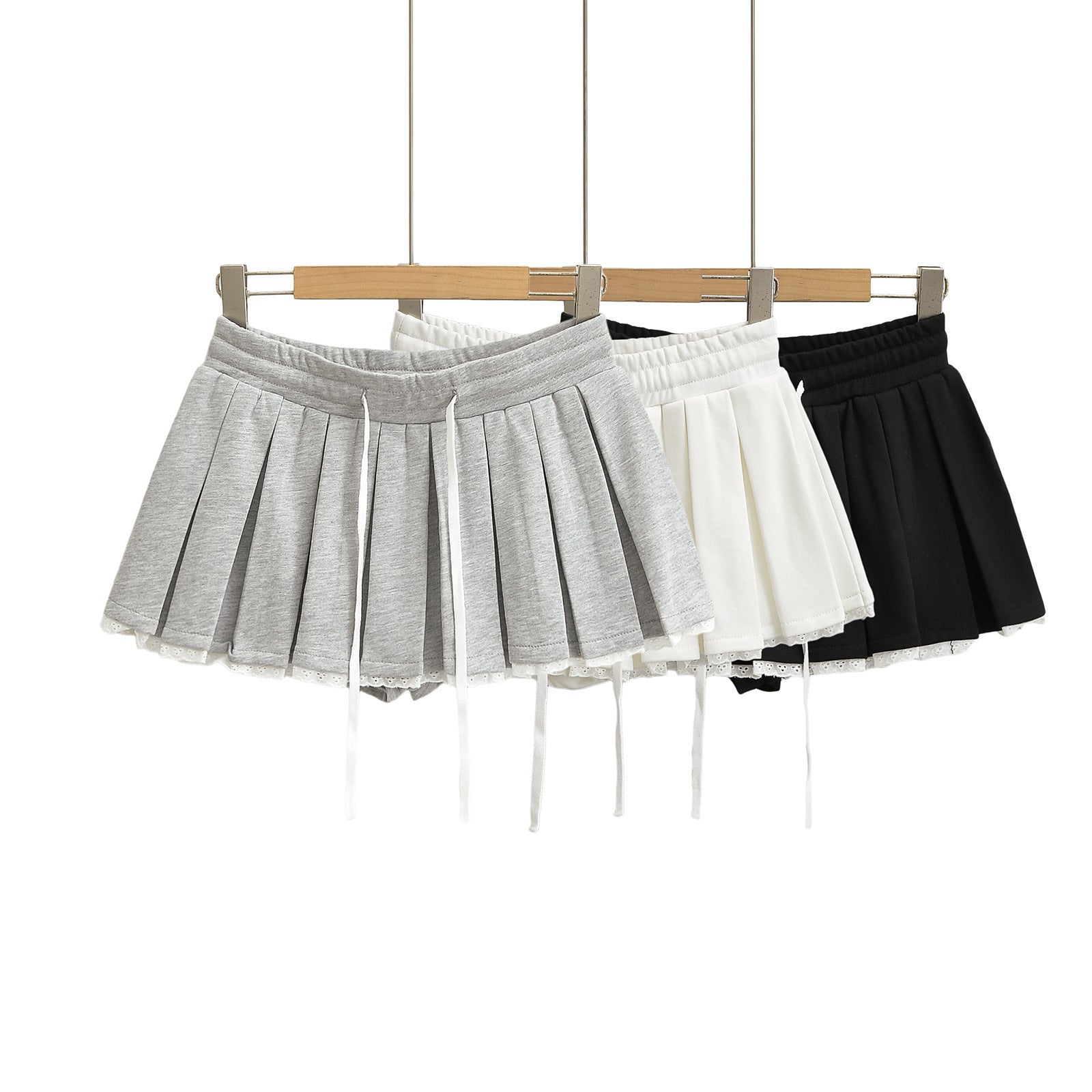 A-Line Pleated Mini Skirt