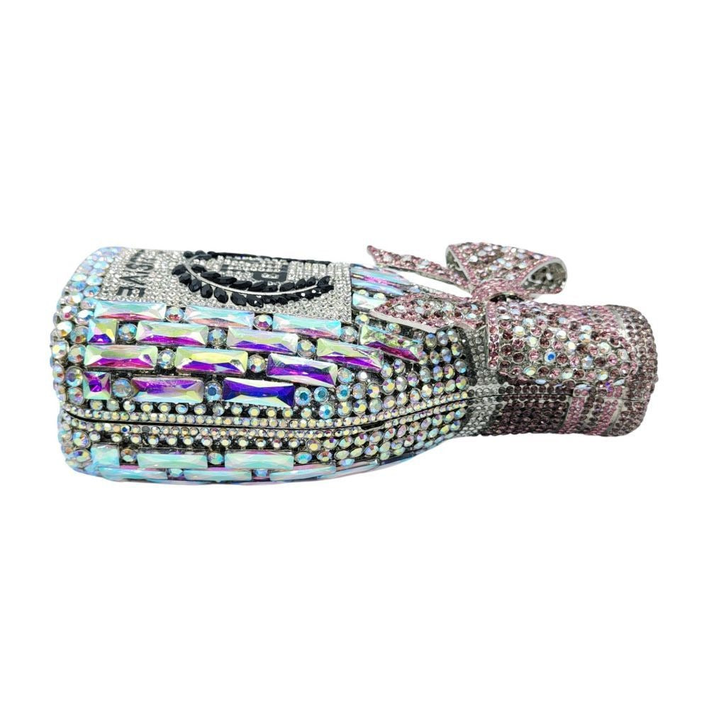 Bow Champagne Crystal Handbag for Women