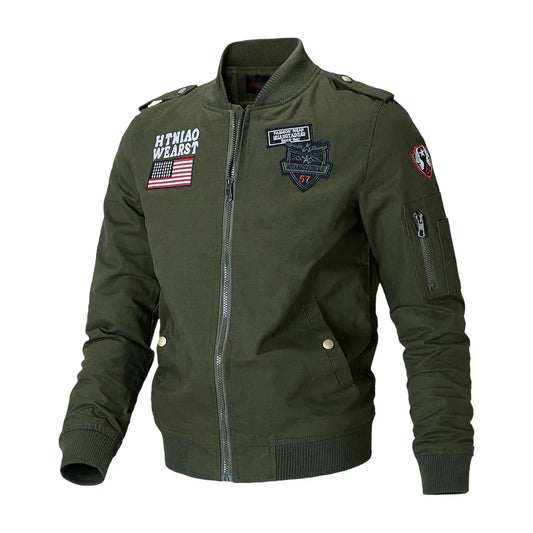 Men's Casual Slim Fit Bomber Jacket - Harajuku Style