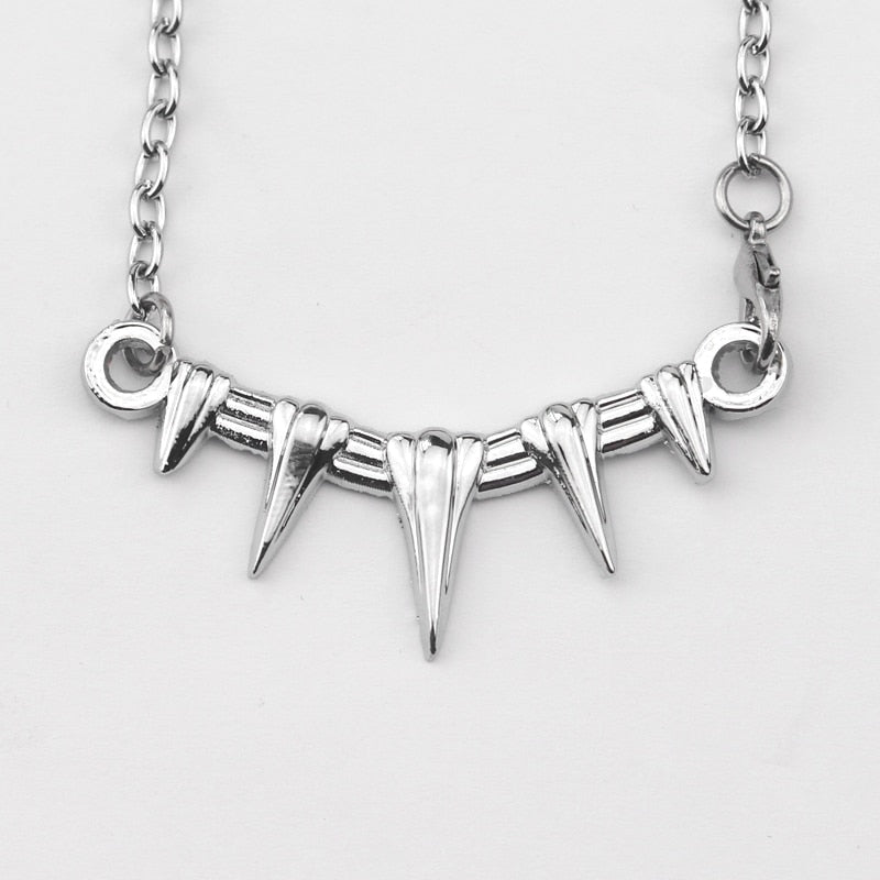 Harajuku Style Black Spikes Men's Pendant Necklace