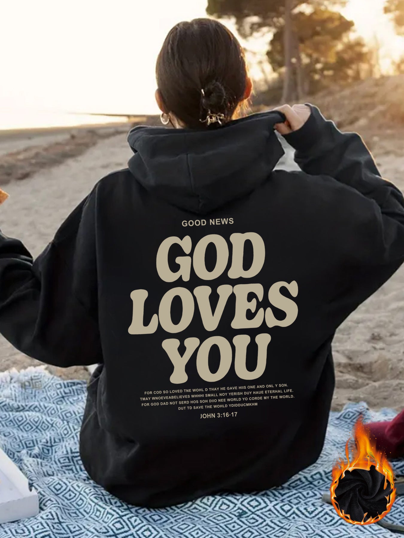 Hooded Long Sleeve Fleece Hoodie with Kangaroo Pocket