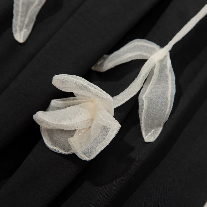 Harajuku Style Floral Asymmetric Skirt