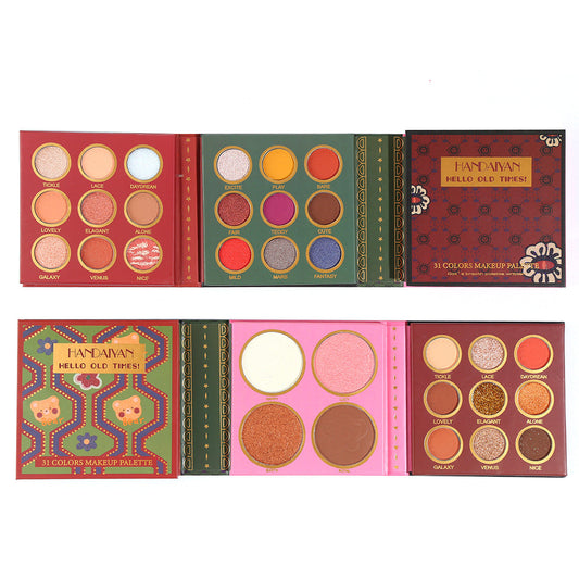 31 Colors Harajuku Eyeshadow Palette & Blush Highlighter Set