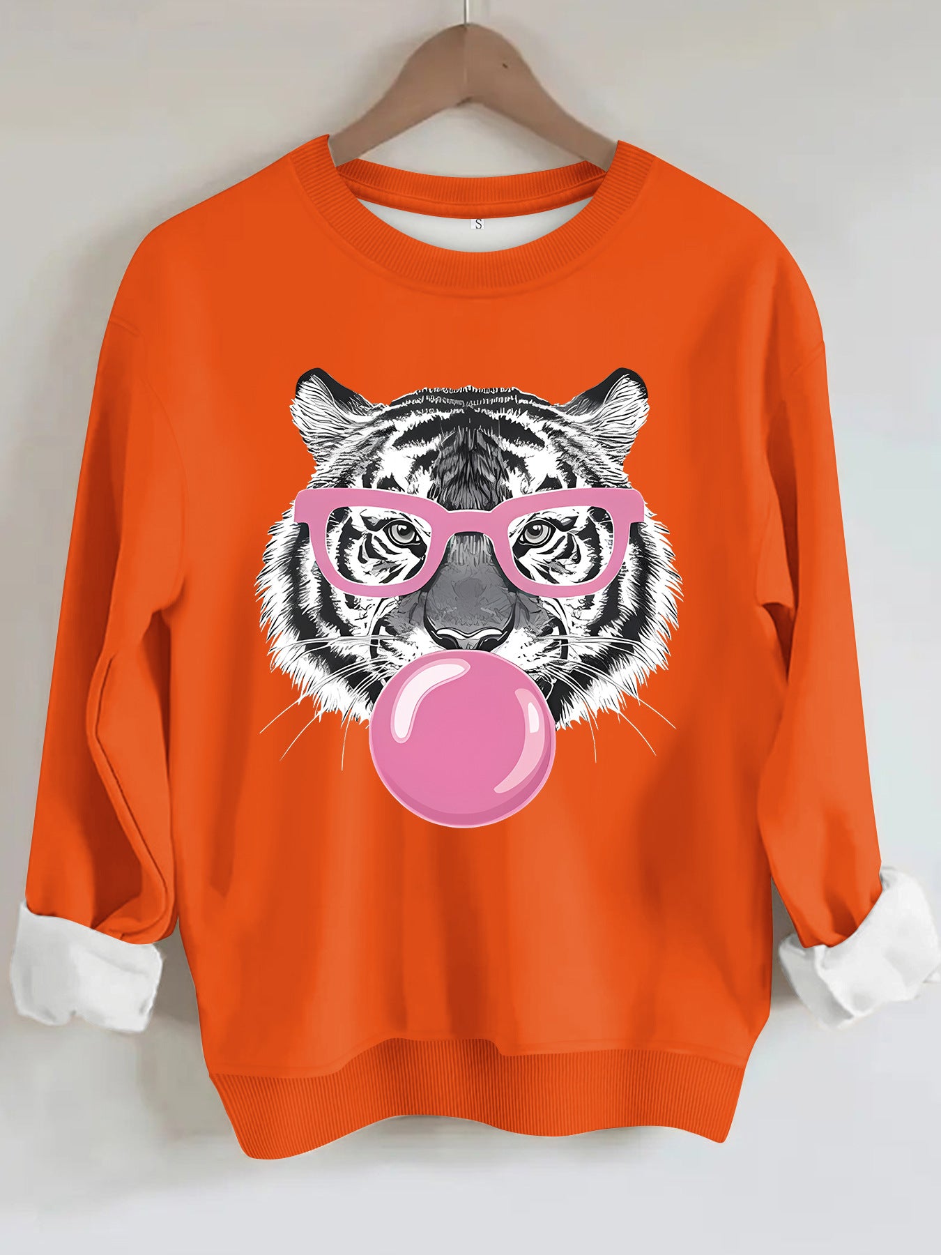 Tiger Bubble Gum Women's Pullover Top in Multiple Colors